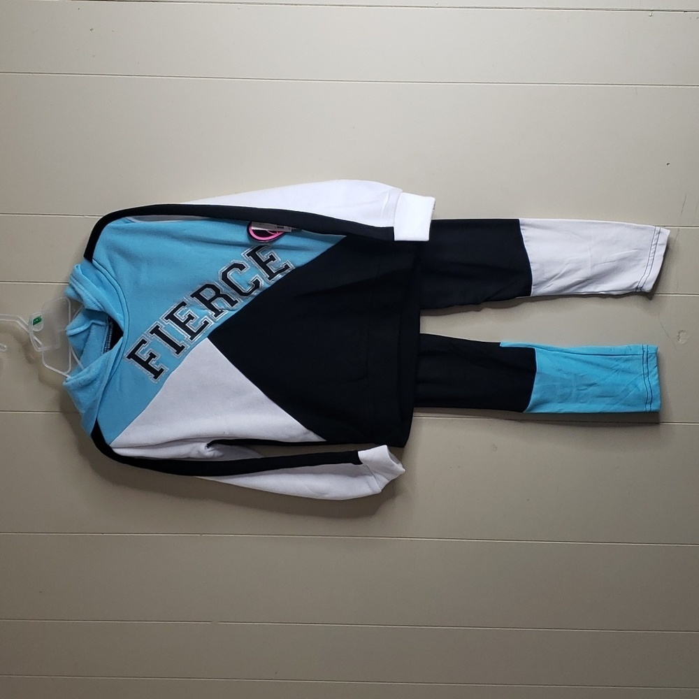 Girls Chilipop Aqua Leggings Set 7/8